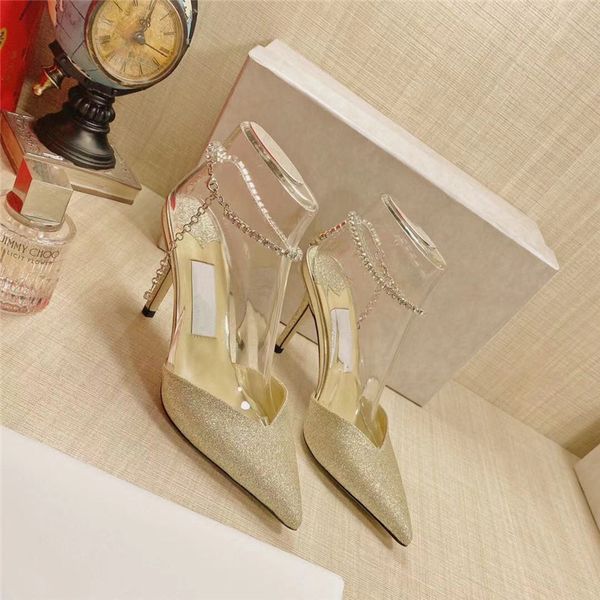 designer ladies dress shoes womens spring and summer crystal chain high heels rhinestone embellished strap sandals leather outsole wedding s, Black
designer ladies dress shoes womens spring and summer crystal chain high heels rhinestone embellished strap sandals leather outsole wedding s, Black