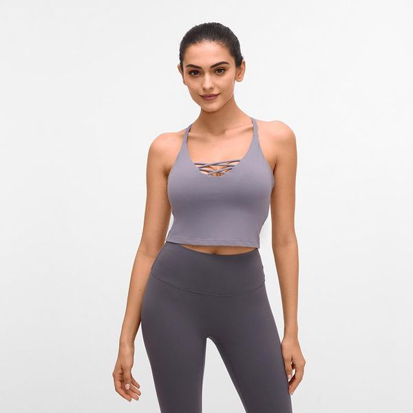 gym clothing sports bra female yoga breathable bras cross-sports vest fitness with removable pads sling wear for women, White;black
gym clothing sports bra female yoga breathable bras cross-sports vest fitness with removable pads sling wear for women, White;black