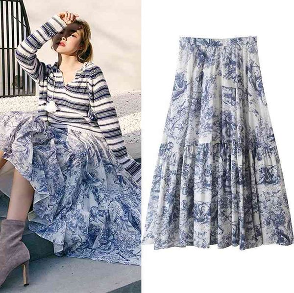 casual dresses runway women skirts luxury ink totem forest animal print cotton high waist pleated skirt elegant long gnbr, Black;gray
casual dresses runway women skirts luxury ink totem forest animal print cotton high waist pleated skirt elegant long gnbr, Black;gray