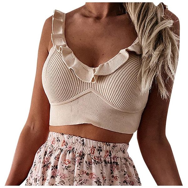 women's t-shirt knit sweater vest female casual fashion solid color v-neck ruffled thin women summer outdoor, White
women's t-shirt knit sweater vest female casual fashion solid color v-neck ruffled thin women summer outdoor, White