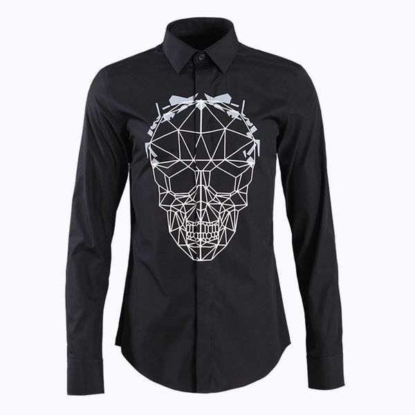men's casual shirts arrival fashion cotton autumn skull printed long sleeve men plsu size l xl 2xl 3xl 4xl, White;black
men's casual shirts arrival fashion cotton autumn skull printed long sleeve men plsu size l xl 2xl 3xl 4xl, White;black