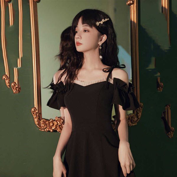 luxury prom dresses small style black simple temperament party usually can wear banquet evening autumn
luxury prom dresses small style black simple temperament party usually can wear banquet evening autumn