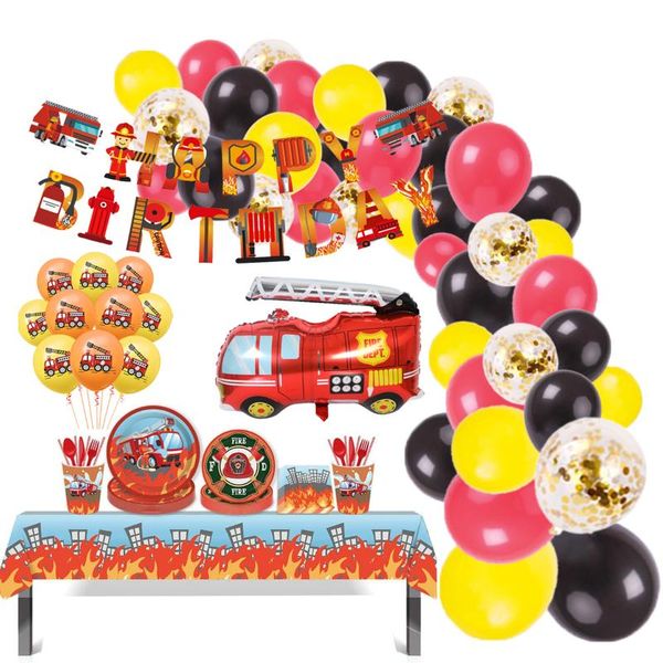 party decoration fire truck birthday balloons disposable plates napkins tableware fireman firefighter baby shower supplies
party decoration fire truck birthday balloons disposable plates napkins tableware fireman firefighter baby shower supplies