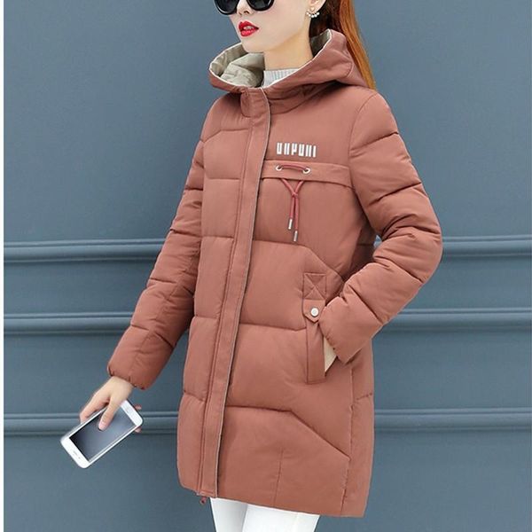 women's down & parkas winter cotton jacket hooded long sleeve cardigan zipper plus size loose solid thick fashion office lady, Black
women's down & parkas winter cotton jacket hooded long sleeve cardigan zipper plus size loose solid thick fashion office lady, Black