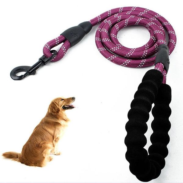 

150cm dog leash cotton dogs lead nylon rope pet long belt outdoor walking training leads ropes collars & leashes