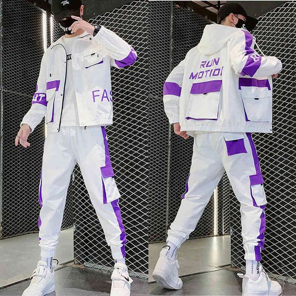 men's tracksuits 2021 fashion spring autumn 2pc sweatshirt +sweatpants set new patchwork slim fit sweat suits g89z, Gray
men's tracksuits 2021 fashion spring autumn 2pc sweatshirt +sweatpants set new patchwork slim fit sweat suits g89z, Gray