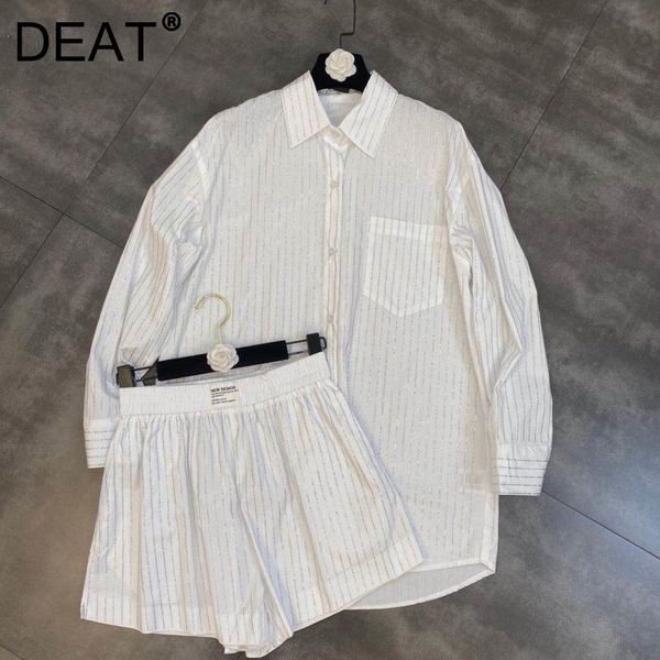 women's tracksuits deat women loose big size shirt drilling shorts arrivals two piece set fashion temperament spring summer 2021 11d148, Gray
women's tracksuits deat women loose big size shirt drilling shorts arrivals two piece set fashion temperament spring summer 2021 11d148, Gray