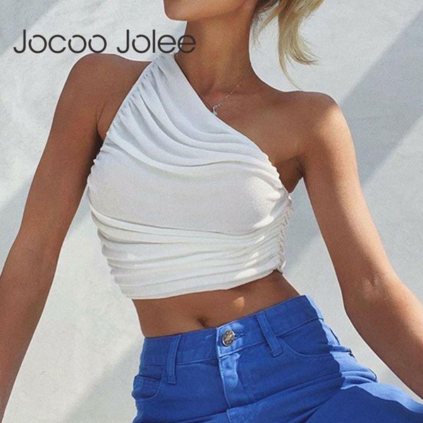 women one shoulder ruched corset tanks casual solid sleeveless cropped elegant party pleated vest tunic 210428, White
women one shoulder ruched corset tanks casual solid sleeveless cropped elegant party pleated vest tunic 210428, White