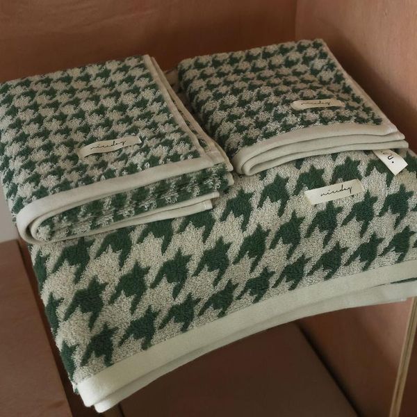 towel vintage houndstooth 100% cotton bath towels for adults kids face soft absorbent bathroom plaid travel beach
towel vintage houndstooth 100% cotton bath towels for adults kids face soft absorbent bathroom plaid travel beach