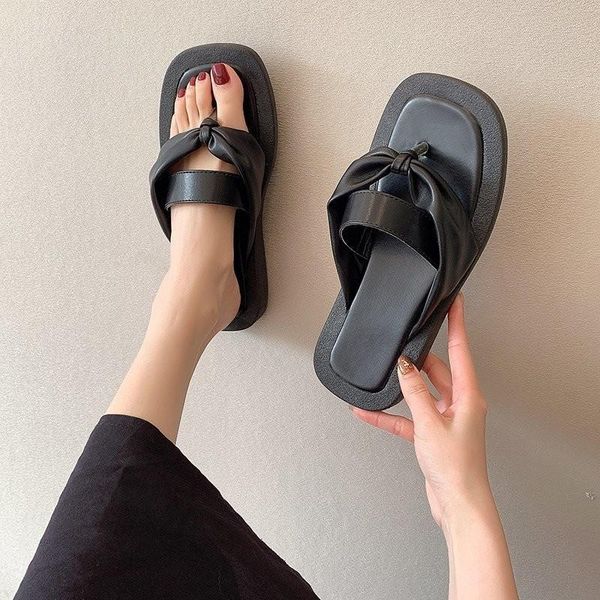 slippers luxury designer platform flip flops women's sandals spring summer genuine leather outdoor female casual girls shoes, Black
slippers luxury designer platform flip flops women's sandals spring summer genuine leather outdoor female casual girls shoes, Black