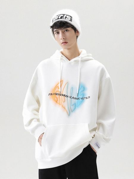 drop shoulder letter embroidery kangaroo pocket drawstring hoodie 018o#, Black
drop shoulder letter embroidery kangaroo pocket drawstring hoodie 018o#, Black
