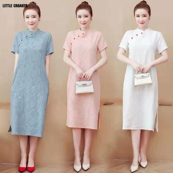 ethnic clothing 2021 -xxl white pink green cotton fashion modern trend cheongsam dress for women short sleeve qipao traditional chinese clo, Red
ethnic clothing 2021 -xxl white pink green cotton fashion modern trend cheongsam dress for women short sleeve qipao traditional chinese clo, Red