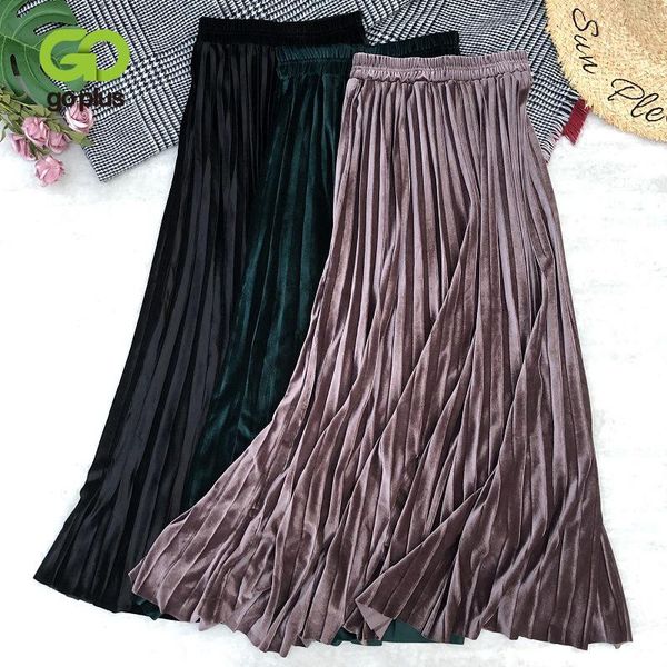 skirts goplus winter women's knitted black vintage pleated elastic high waist mid calf woman faldas mujer moda 2021
skirts goplus winter women's knitted black vintage pleated elastic high waist mid calf woman faldas mujer moda 2021