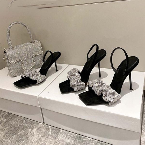 sandals 2021 star style luxury rhinestones women elegant stiletto high heels slingback gladiator summer party prom shoes, Black
sandals 2021 star style luxury rhinestones women elegant stiletto high heels slingback gladiator summer party prom shoes, Black