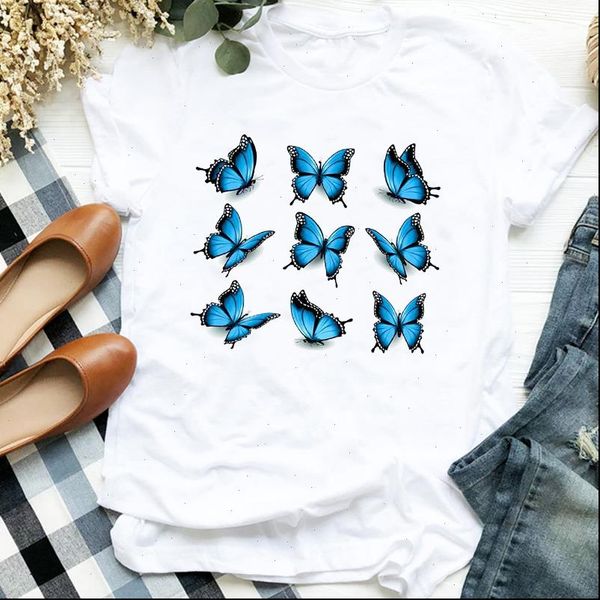 cartoon butterfly summer fall women t shirt 90s trend print clothes graphic tee womens, White
cartoon butterfly summer fall women t shirt 90s trend print clothes graphic tee womens, White