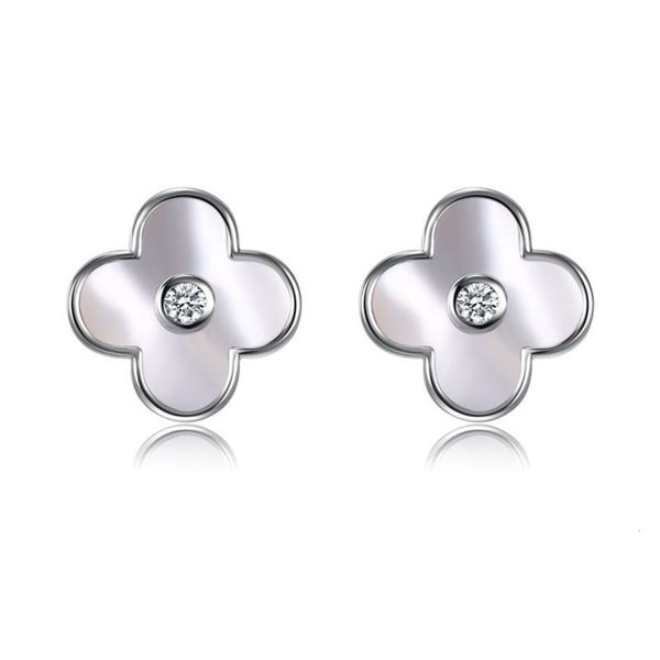 korean version s925 silver needle clover micro inlaid natural shell net red east gate popular earrings female, Black
korean version s925 silver needle clover micro inlaid natural shell net red east gate popular earrings female, Black