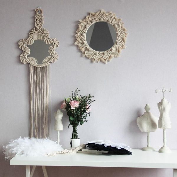 tapestries macrame mirror tapestry wall hanging decorations handmade bohemian decoration for home
tapestries macrame mirror tapestry wall hanging decorations handmade bohemian decoration for home