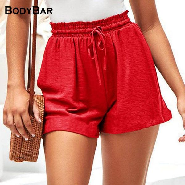 women's shorts 2021 arrivals solid color short with elastic drawstring band loose fit pants high waisted female gym a line for summer, White;black
women's shorts 2021 arrivals solid color short with elastic drawstring band loose fit pants high waisted female gym a line for summer, White;black