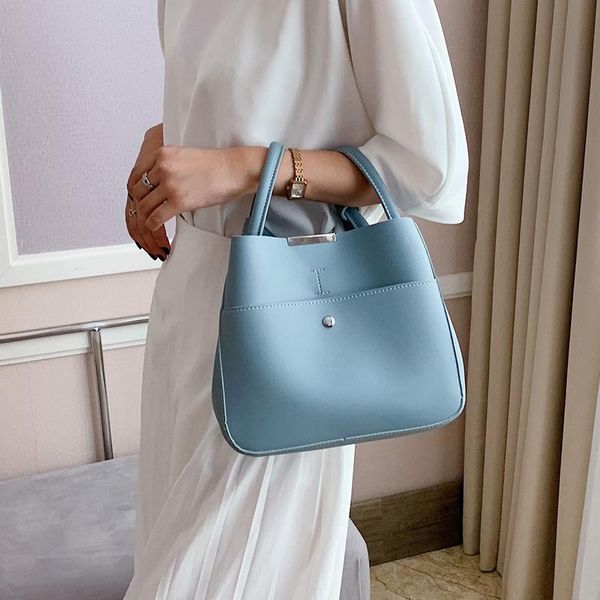 ladies 2sets solid color handbags bucket bags female shoulder bag purse clutch women main cross body
ladies 2sets solid color handbags bucket bags female shoulder bag purse clutch women main cross body