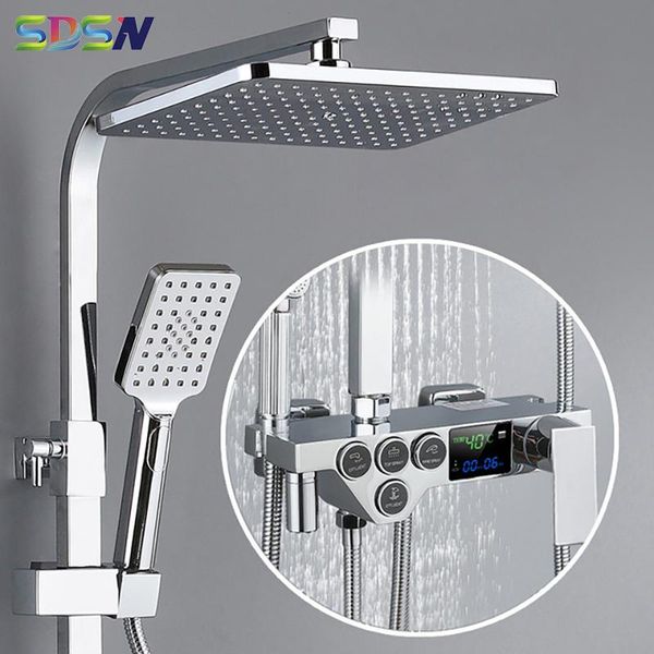 bathroom shower sets chrome digital set quality brass mixer faucets tap abs rainfall head cold thermostatic
bathroom shower sets chrome digital set quality brass mixer faucets tap abs rainfall head cold thermostatic