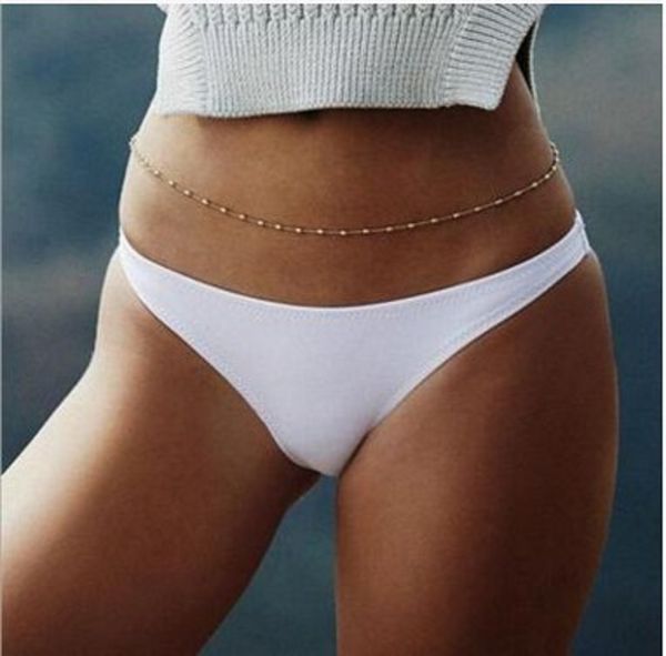 alloy summer leisure street snap body clothing chain copper beads simple waist chains waist chains, Silver
alloy summer leisure street snap body clothing chain copper beads simple waist chains waist chains, Silver
