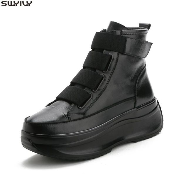 boots swyivy genuine leather women hook loop casual shoes woman spring ankle for platform female shoe 35 109y, Black
boots swyivy genuine leather women hook loop casual shoes woman spring ankle for platform female shoe 35 109y, Black