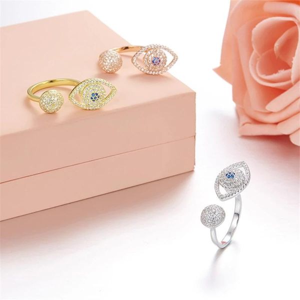 cluster rings soelle 925 sterling silver 3 gold color evil eye opening ring micro pave cubic zirconia blue stones women luxury jewelry, Golden;silver
cluster rings soelle 925 sterling silver 3 gold color evil eye opening ring micro pave cubic zirconia blue stones women luxury jewelry, Golden;silver