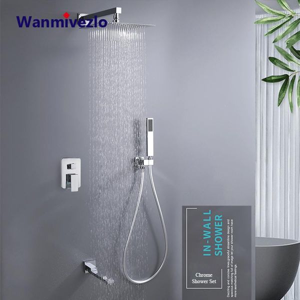 chrome rainfall bathroom shower faucet set concealed system rotate bathtub mixer 2/3 ways tap valve sets
chrome rainfall bathroom shower faucet set concealed system rotate bathtub mixer 2/3 ways tap valve sets