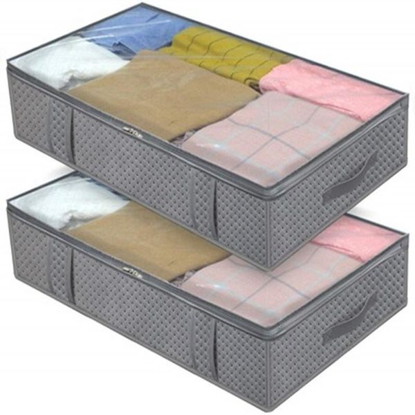 clothing & wardrobe storage 2pcs clothes quilt large size foldable bag non-woven moisture dust proof closet organizer sorting visible
clothing & wardrobe storage 2pcs clothes quilt large size foldable bag non-woven moisture dust proof closet organizer sorting visible