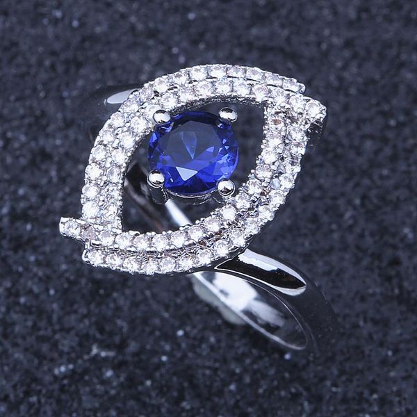 wedding rings fashion women eye shape dark blue crystal ring with cz stones j178, Slivery;golden
wedding rings fashion women eye shape dark blue crystal ring with cz stones j178, Slivery;golden
