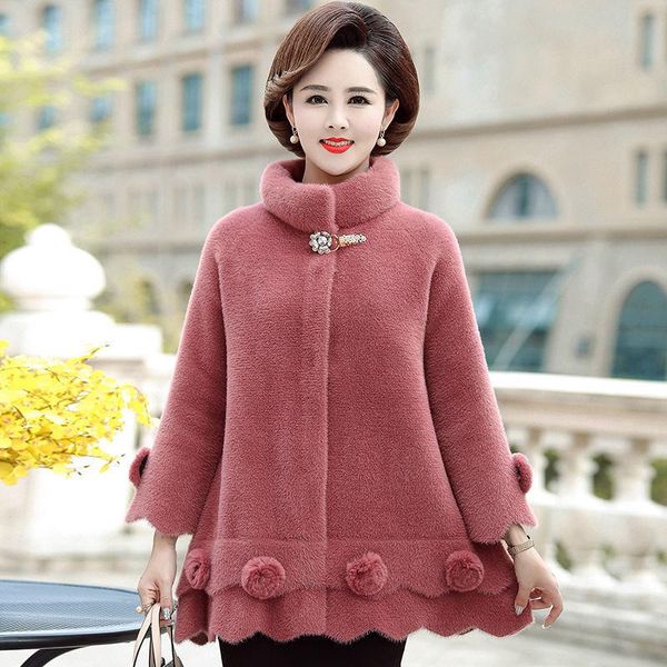women's knits & tees women 2021 winter fashion middle-aged cardigan coats female imitation mink velvet jackets ladies long warm sweater, White
women's knits & tees women 2021 winter fashion middle-aged cardigan coats female imitation mink velvet jackets ladies long warm sweater, White