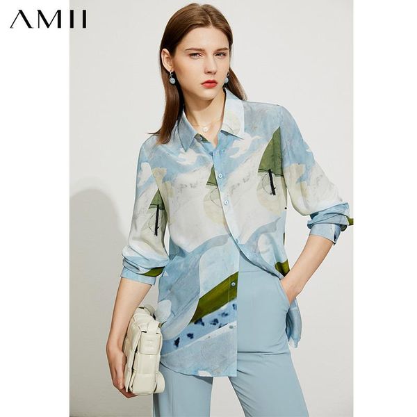 women's blouses & shirts amii minimalism summer shirt offical lady 100%silk printed lapel loose luxury for women 12140558, White
women's blouses & shirts amii minimalism summer shirt offical lady 100%silk printed lapel loose luxury for women 12140558, White