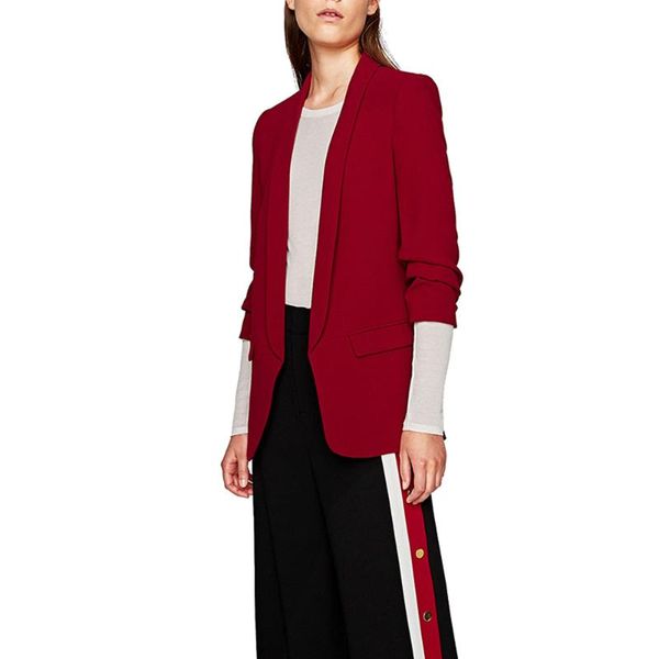 women's suits & blazers long casual blazer women white female summer elegant cardigan ladies vintage chaqueta mujer designer woman coat, White;black
women's suits & blazers long casual blazer women white female summer elegant cardigan ladies vintage chaqueta mujer designer woman coat, White;black