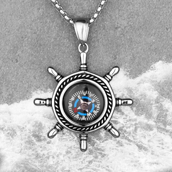 chains rudder compass mens long necklaces pendants chain punk hip hop for boy male stainless steel jewelry creativity gift wholesale, Silver
chains rudder compass mens long necklaces pendants chain punk hip hop for boy male stainless steel jewelry creativity gift wholesale, Silver