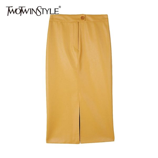 bodycon solid skirt for women high waist minimalist pu leather split casual skirts female spring fashion 210521, Black
bodycon solid skirt for women high waist minimalist pu leather split casual skirts female spring fashion 210521, Black