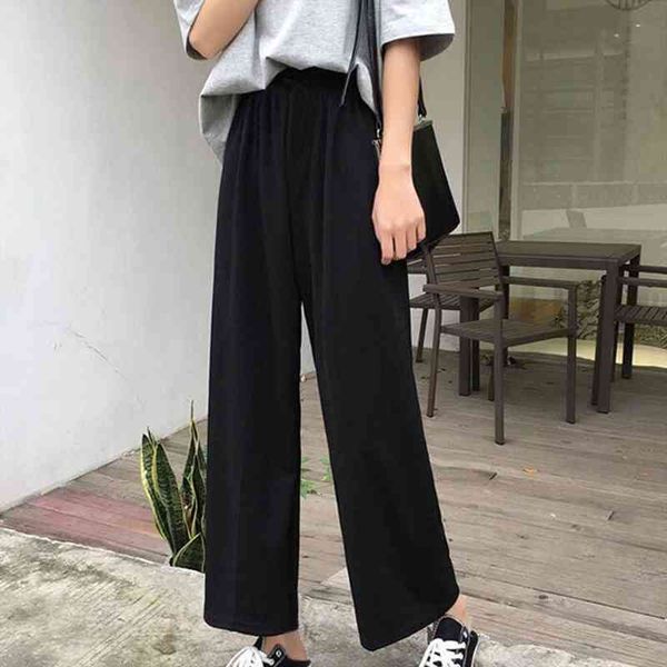 solid simple high waist straight pants women casual wide leg pants loose ladies long summer trousers mujer, Black;white
solid simple high waist straight pants women casual wide leg pants loose ladies long summer trousers mujer, Black;white