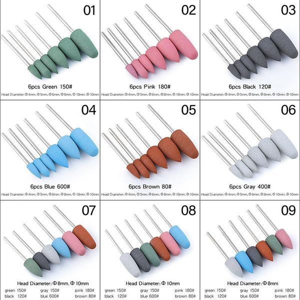 nail art equipment 5pcs/set drill bits set silicone bit milling cutter polishing pedicure sanding head for manicure tools, Silver
nail art equipment 5pcs/set drill bits set silicone bit milling cutter polishing pedicure sanding head for manicure tools, Silver