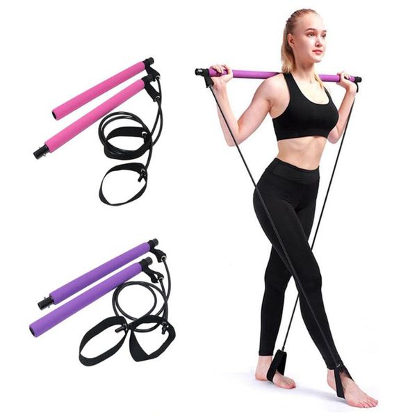 resistance bands yoga crossfit exerciser pull rope portable gym workout pilates bar trainer elastic for fitness equipment
resistance bands yoga crossfit exerciser pull rope portable gym workout pilates bar trainer elastic for fitness equipment