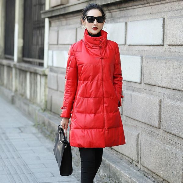 women's leather & faux genuine jacket women sheepskin ducl down winter coat korean clothes 2021 chaqueta mujer mq007 yy1005, Black 
women's leather & faux genuine jacket women sheepskin ducl down winter coat korean clothes 2021 chaqueta mujer mq007 yy1005, Black
