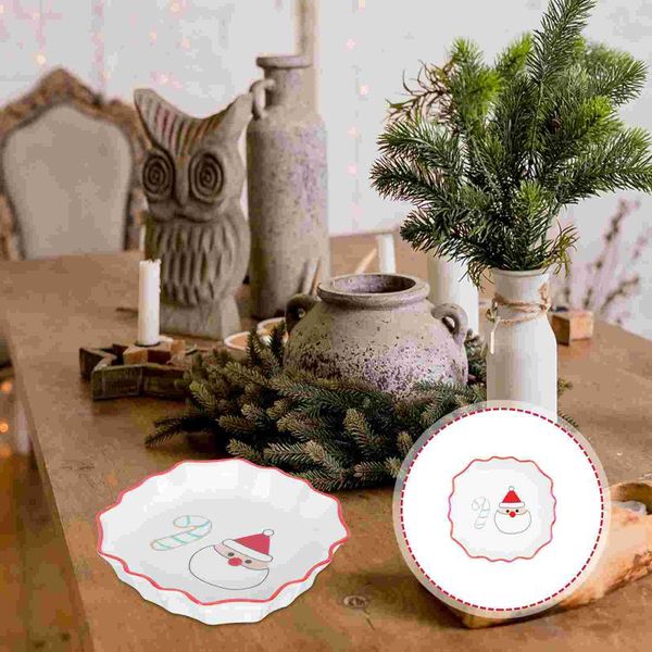 dishes & plates 1pc ceramic plate household fruit xmas party printing dessert dish
dishes & plates 1pc ceramic plate household fruit xmas party printing dessert dish