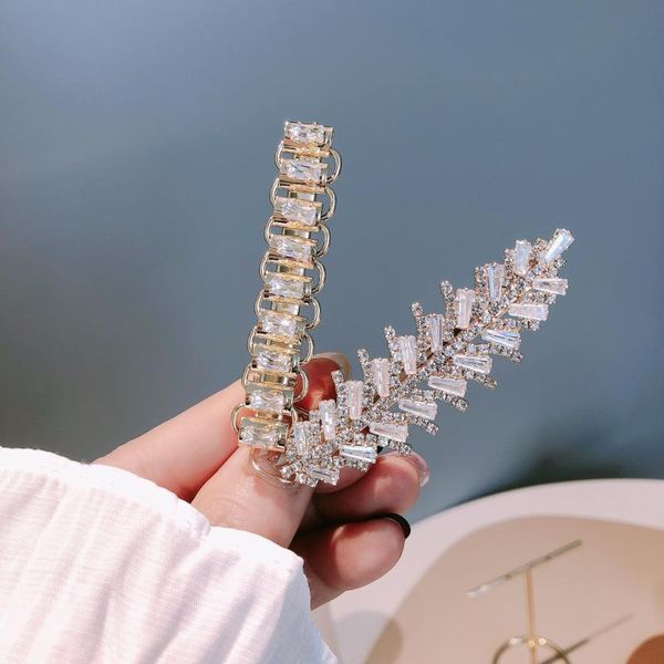 hair clips & barrettes korean style jewelry women zircon geometric clip luxury fashion accessories, Golden;silver
hair clips & barrettes korean style jewelry women zircon geometric clip luxury fashion accessories, Golden;silver