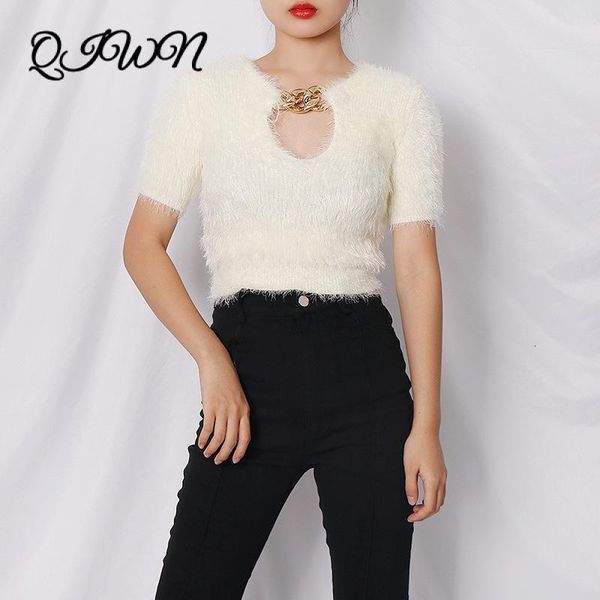 women's sweaters tide brand design autumn women fashion mohair chic neckline chain decoration knitted short elegant sweater pullover gt, White;black
women's sweaters tide brand design autumn women fashion mohair chic neckline chain decoration knitted short elegant sweater pullover gt, White;black