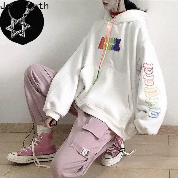 women's hoodies & sweatshirts joinyouth fall 2021 women sweatshirt fleece loose casual oversized cute bear white hooded streetwear 7b10, Black
women's hoodies & sweatshirts joinyouth fall 2021 women sweatshirt fleece loose casual oversized cute bear white hooded streetwear 7b10, Black