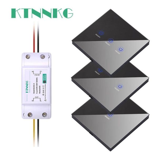 smart home control ktnnkg 1/2/3 gang 433mhz touch wireless switch light rf remote 110v 220v receiver wall button ceiling
smart home control ktnnkg 1/2/3 gang 433mhz touch wireless switch light rf remote 110v 220v receiver wall button ceiling