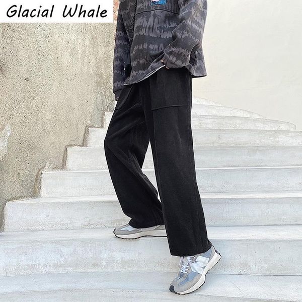 men's pants glacialwhale mens wide leg men 2021 baggy korean style joggers male sweatpants streetwear corduroy trousers for, Black
men's pants glacialwhale mens wide leg men 2021 baggy korean style joggers male sweatpants streetwear corduroy trousers for, Black