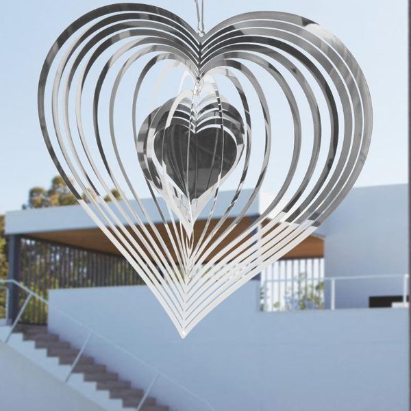 decorative objects & figurines 2021 rotating wind chimes bell 3d beating spinner heart square drop shape stainless steel for outdoor garden
decorative objects & figurines 2021 rotating wind chimes bell 3d beating spinner heart square drop shape stainless steel for outdoor garden