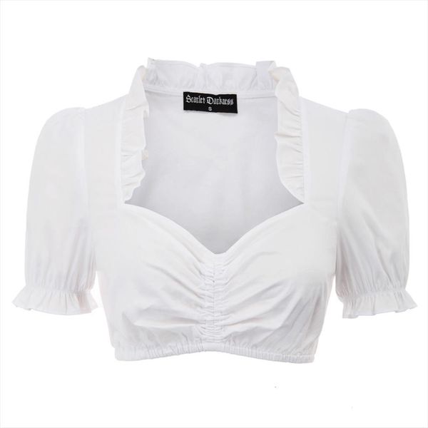 party steampunk gothic retro women shirt white short sleeve sweetheart neckline ruffled cotton blouse ladies cropped
party steampunk gothic retro women shirt white short sleeve sweetheart neckline ruffled cotton blouse ladies cropped