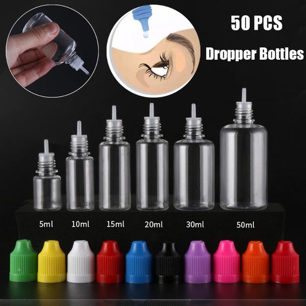 storage bottles & jars 50pcs pet plastic empty dropper 5ml 10ml 15ml 20ml 30ml 50ml squeezable refillable cosmetic container
storage bottles & jars 50pcs pet plastic empty dropper 5ml 10ml 15ml 20ml 30ml 50ml squeezable refillable cosmetic container