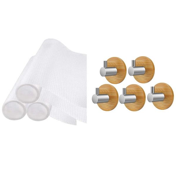 hooks & rails 3 rolls of eva cabinets non-slip refrigerator mats drawer 5 pcs self-adhesive wall
hooks & rails 3 rolls of eva cabinets non-slip refrigerator mats drawer 5 pcs self-adhesive wall