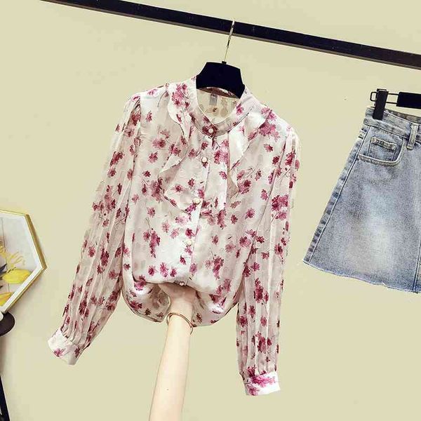 autumn shirts women's long sleeves o neck ruffles floral shirt ladies female casual blouse a3734 210428, White
autumn shirts women's long sleeves o neck ruffles floral shirt ladies female casual blouse a3734 210428, White